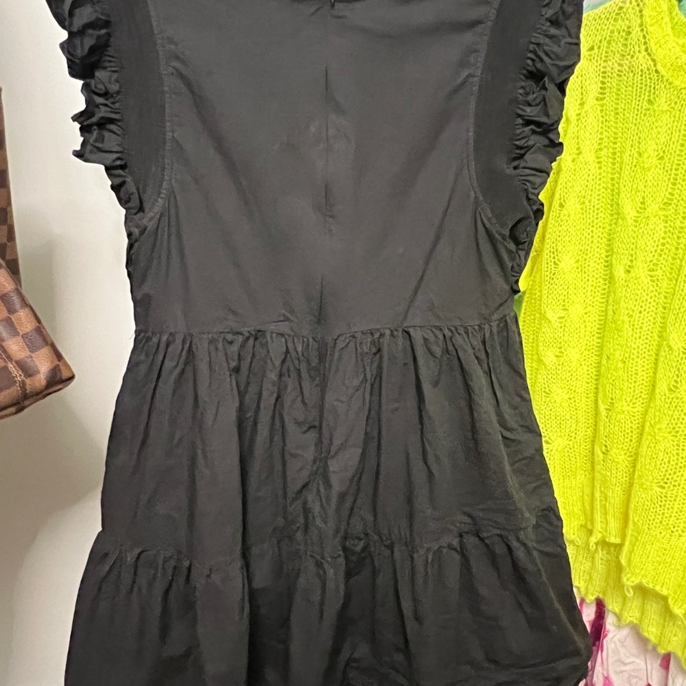 English Factory Black Ruffled Mini Sundress - Picture 3 of 5